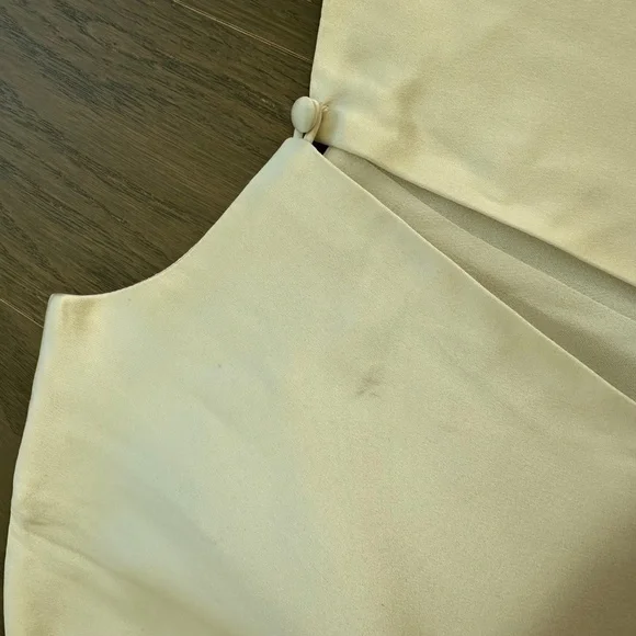 Reformation ESMEE White Ivory Silk Maxi Dress Wedding Long Sleeve with Tags - 2 - Picture 10 of 13